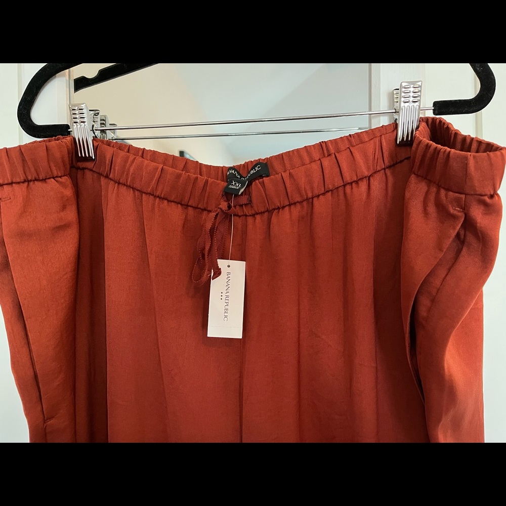 NWT Banana Republic Factory wide-leg satin pants size xxl